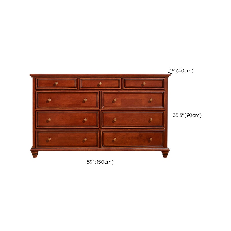 15.6-inch W Storage Chest Traditional Storage Chest Dresser with 3/4/5/9 Drawers
