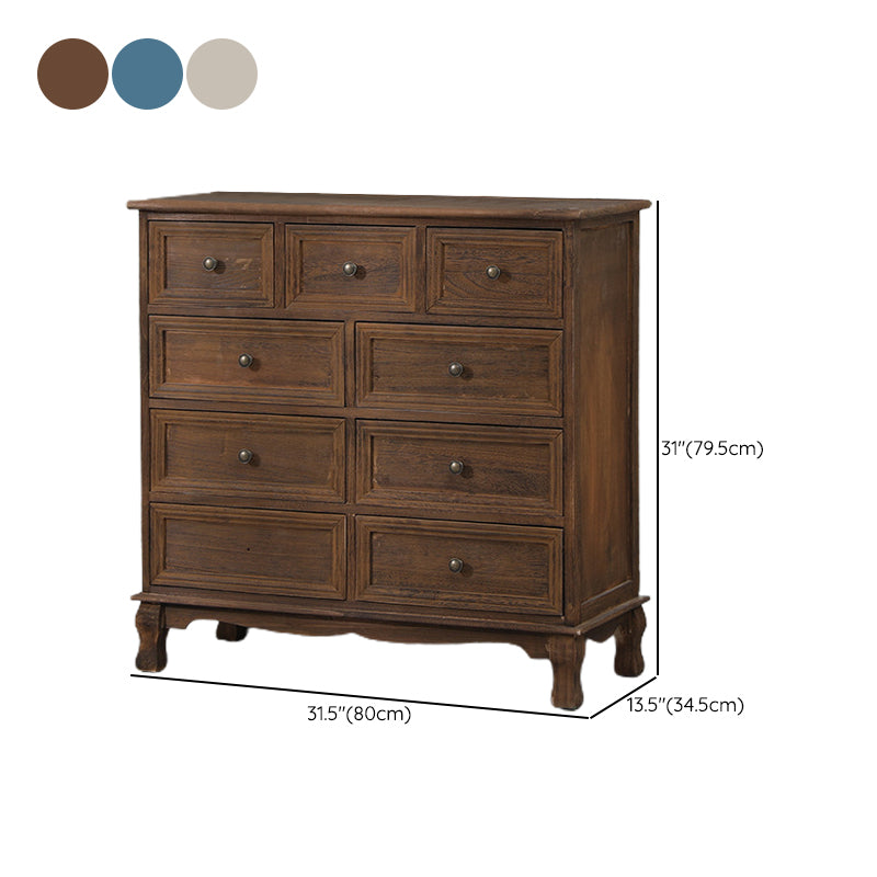 13.65/13.45 Inch Width Storage Chest American Traditional Storage Chest Dresser