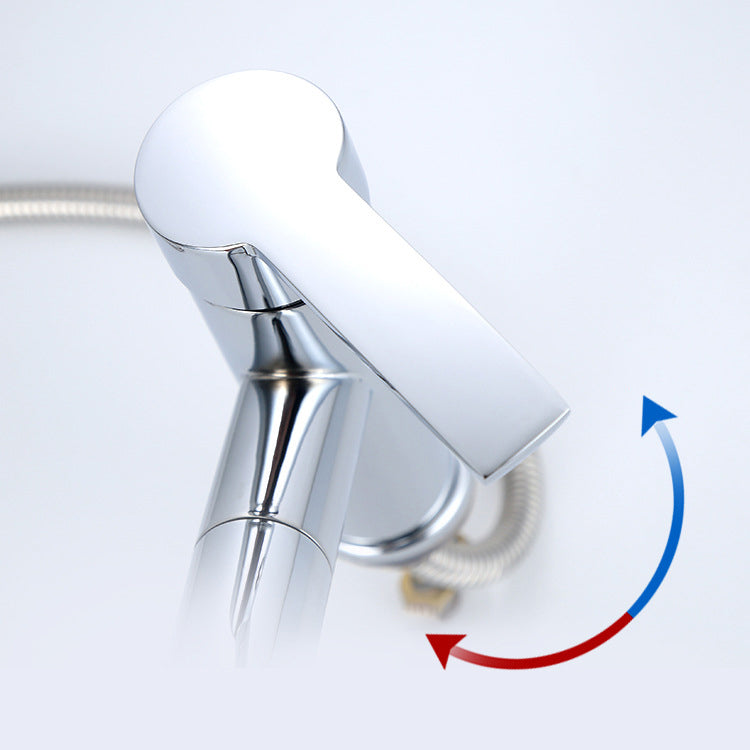 Contemporary Style Faucet Single Handle Vessel Sink Bathroom Faucet