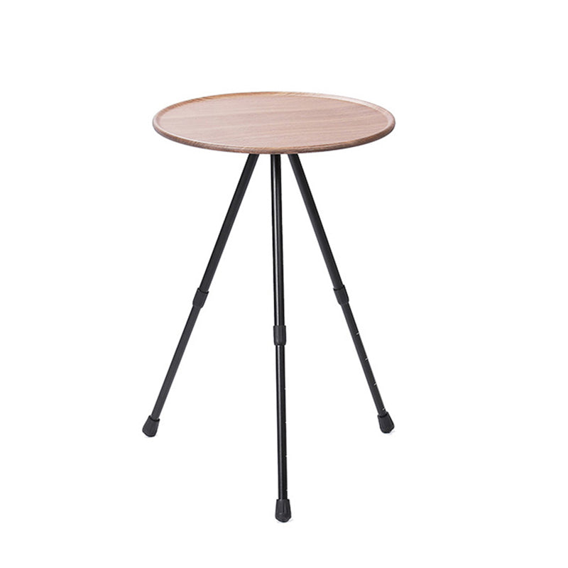 14" Wide Industrial Patio Table Round Aluminum Foldable Side Table