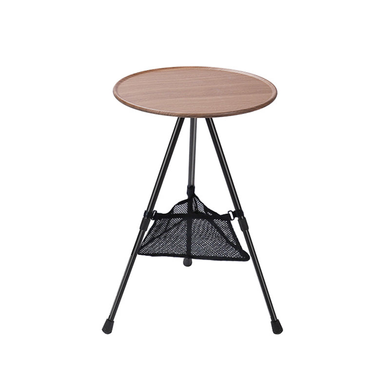 14" Wide Industrial Patio Table Round Aluminum Foldable Side Table