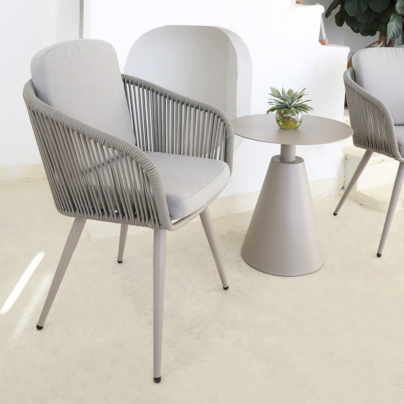 2-Seater Metal End Table Industrial Round No Distressing Side Table