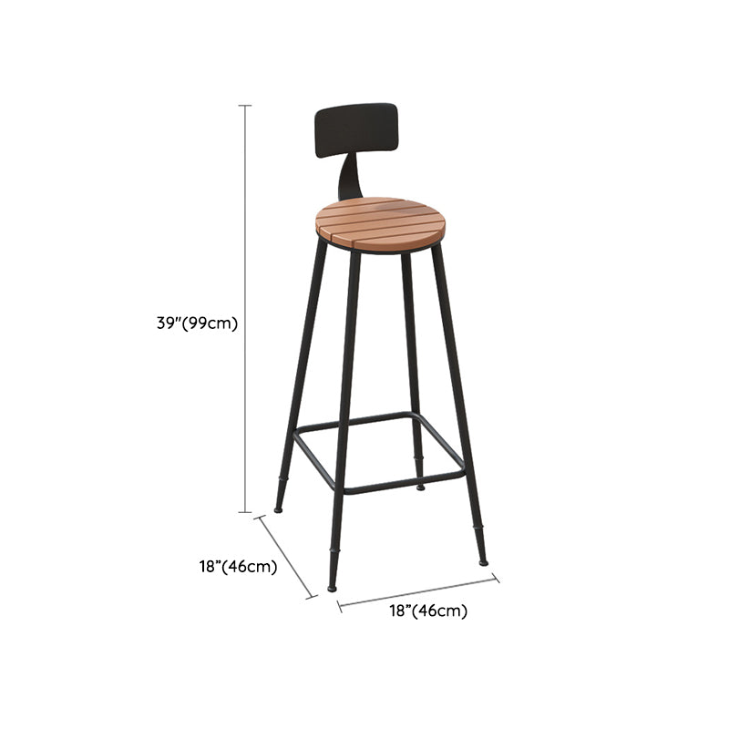 Industrial 1/5 Pieces Metal Bar Table Set Reclaimed Wood Bar Height Set for Outdoor