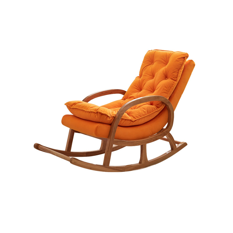 Modern Upholstered Rocking Chair Lounge Leisure Lazy Sofa Chair