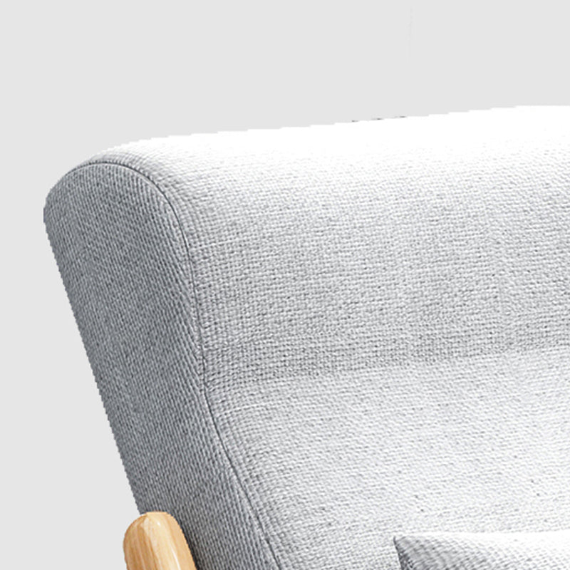 Simple Style Lounge Chaise Lazy Chair Wood Rocking Chair for Living Room