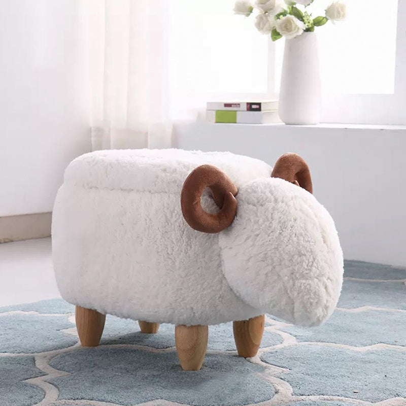 White Modern Standard Trea Resistant Sheep Shape Standard for Living Room