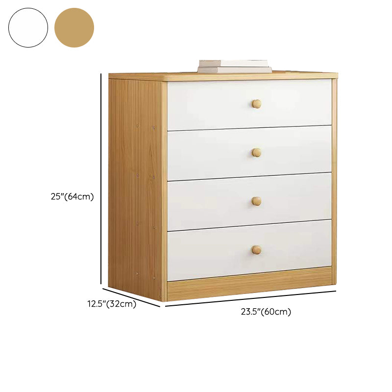 Scandinavian Vertical Kids Furniture Wood Kids Dresser Set for Bathroom