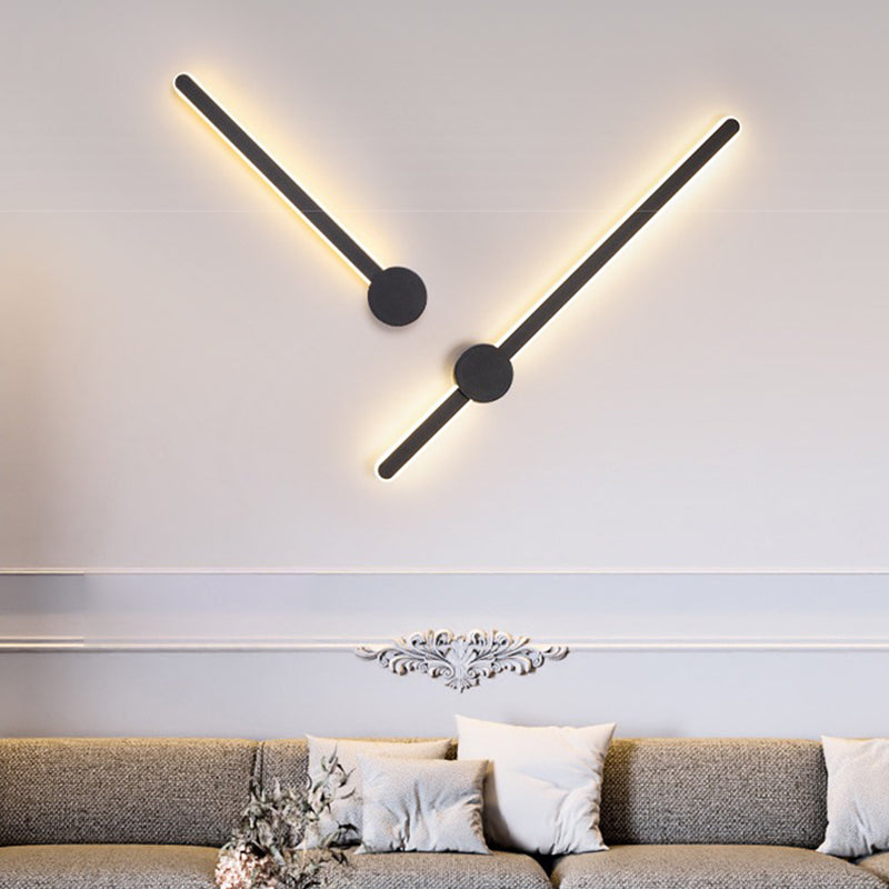 Nordic Style Iron Wall Lighting Fixtures Ellipse Shape Sconce Lights for Living Room