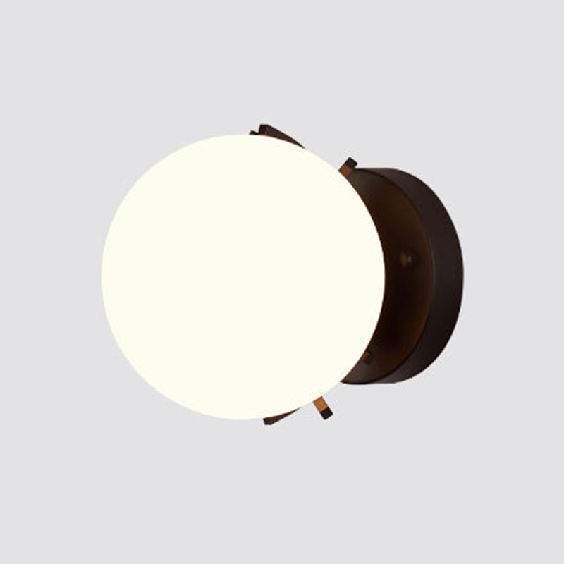 Modern Simple Glass Wall Mount Light Fixture Ball Shape Sconce Lights