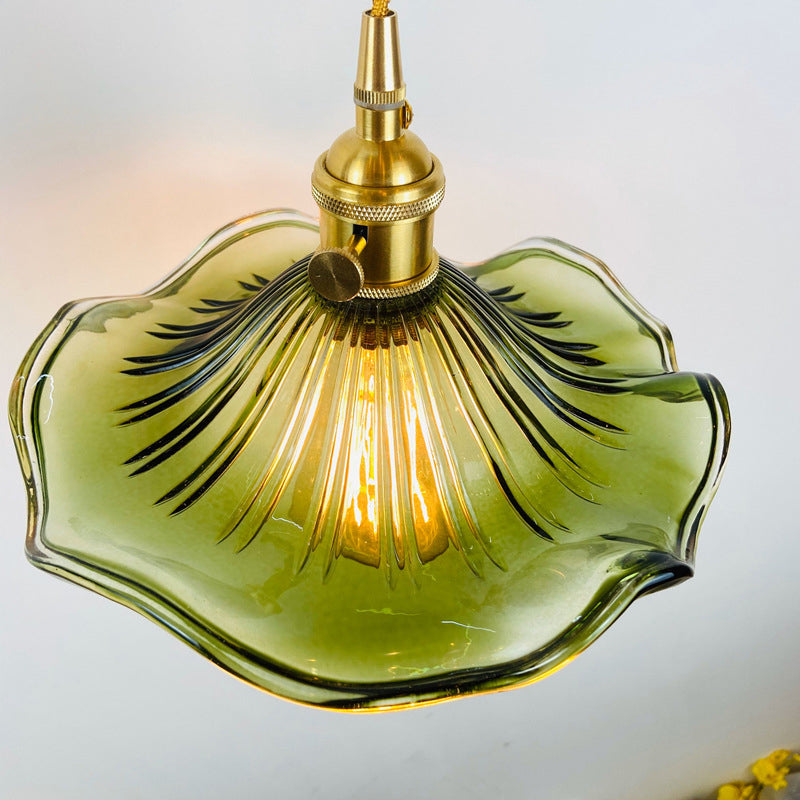 Modern Wall Sconce Metal Flower Shape Vanity Lamp with Glass / Metal Shade