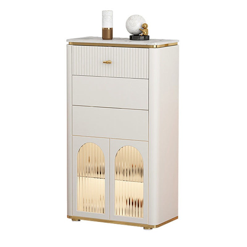 11.7 Inch Width Stone Storage Chest Classic Glam Storage Chest Dresser