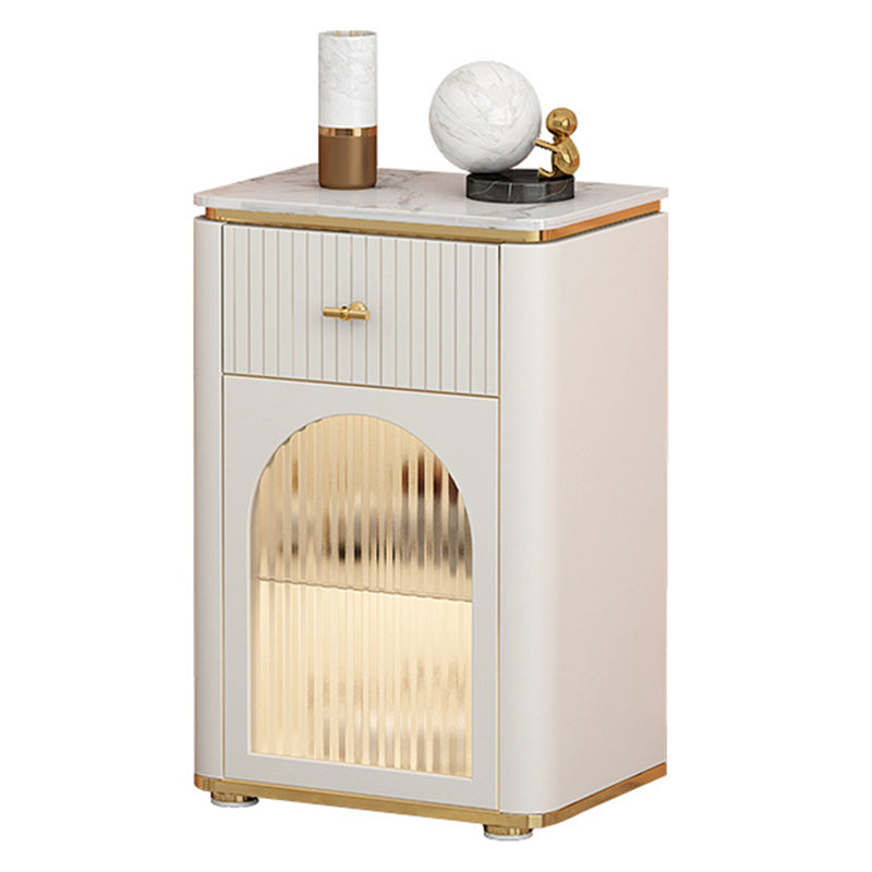 11.7 Inch Width Stone Storage Chest Classic Glam Storage Chest Dresser