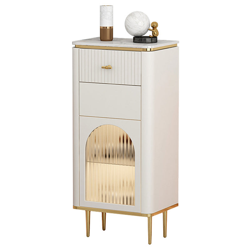 11.7 Inch Width Stone Storage Chest Classic Glam Storage Chest Dresser