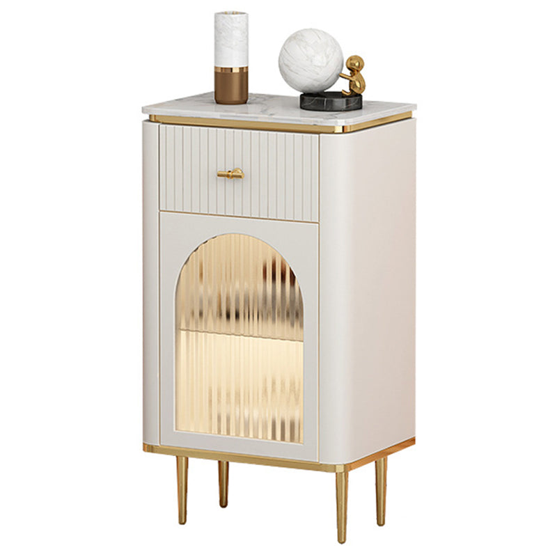 11.7 Inch Width Stone Storage Chest Classic Glam Storage Chest Dresser