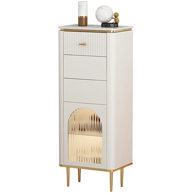 11.7 Inch Width Stone Storage Chest Classic Glam Storage Chest Dresser