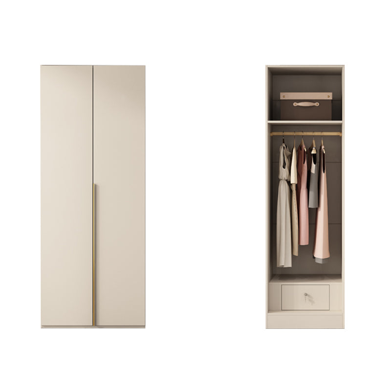 Wooden Wardrobe Armoire with Shelves Modern Wardrobe Cabinet