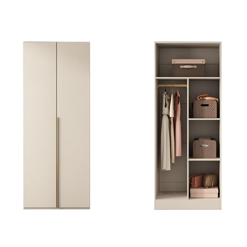 Wooden Wardrobe Armoire with Shelves Modern Wardrobe Cabinet