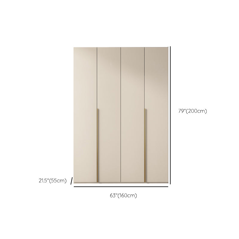 Wooden Wardrobe Armoire with Shelves Modern Wardrobe Cabinet