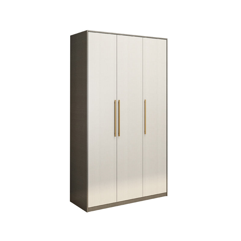 Hinged Wardrobe Armoire Modern Engineered Wood Storage Cabinet