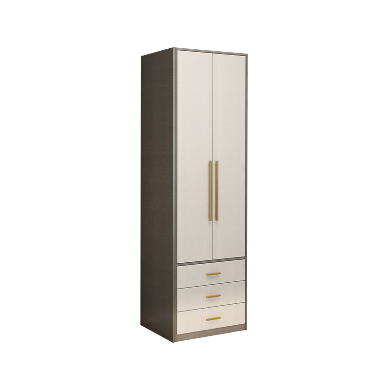 Hinged Wardrobe Armoire Modern Engineered Wood Storage Cabinet