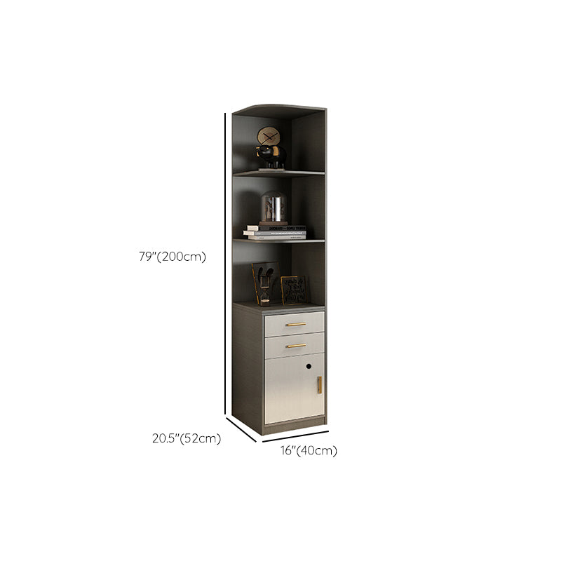 Hinged Wardrobe Armoire Modern Engineered Wood Storage Cabinet
