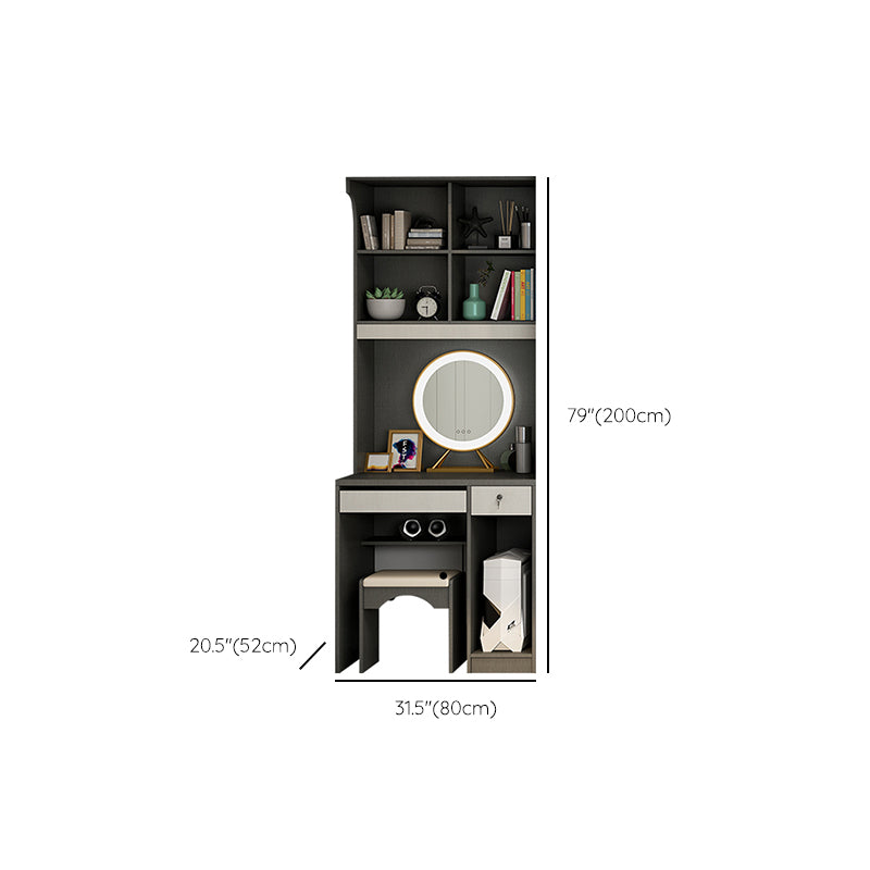 Hinged Wardrobe Armoire Modern Engineered Wood Storage Cabinet