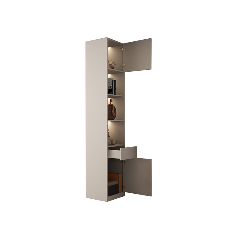 Hinged Wardrobe Closet White Engineered Wood Wardrobe Armoire