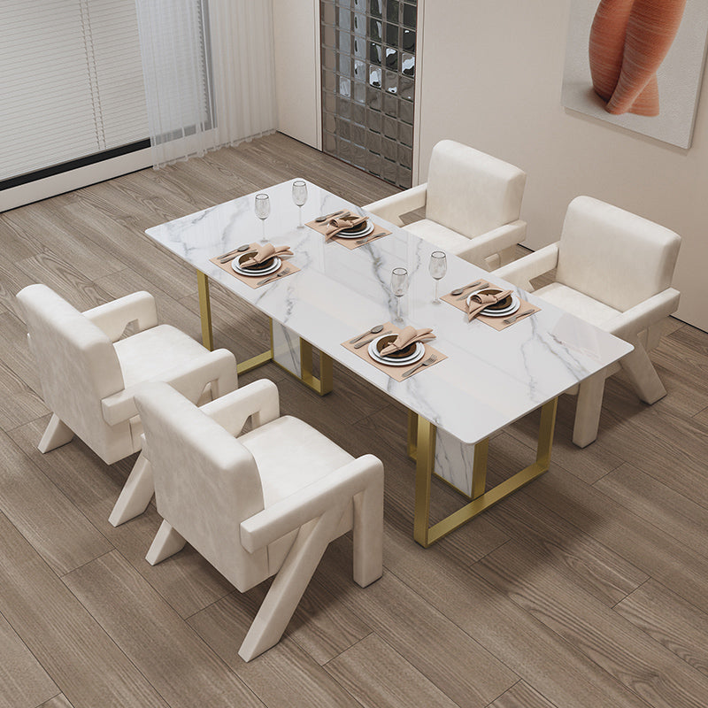 Nordic 1/5 Pieces Dining Set Stone Dining Table for Dining Room