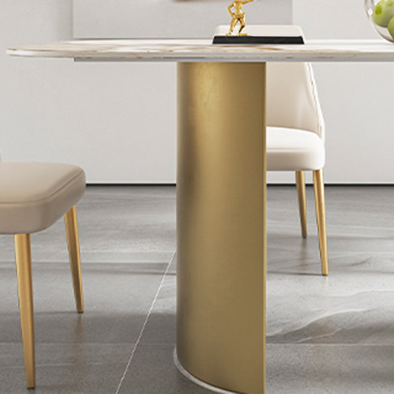 Glam 1/4/5/6/7 Pieces Dining Set Rectangle Stone Dining Table for Dining Room