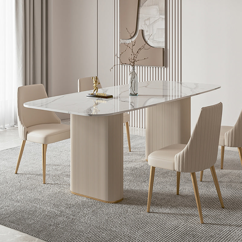 1/4/5/7 Pieces Dining Set Stone Dining Furniture for Dining Room