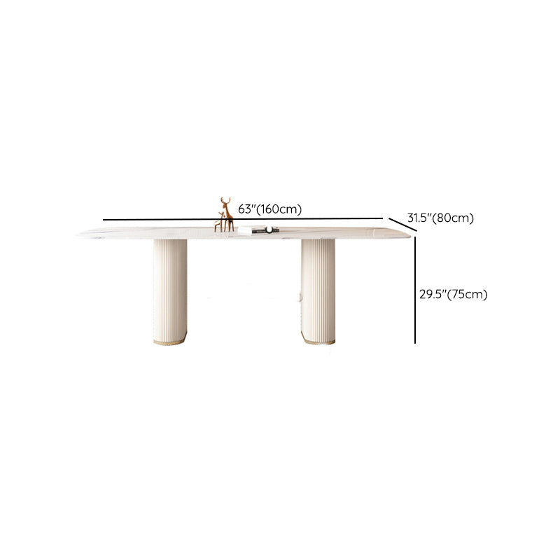 1/4/5/7 Pieces Dining Set Stone Dining Furniture for Dining Room