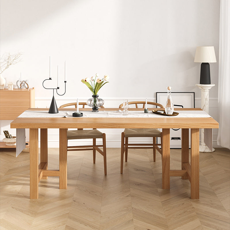 Modern 1/2/3/4/5 Pieces Dining Set Rectangle Pine Wood Dining Table for Dining Room