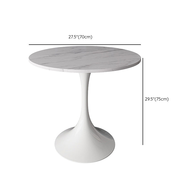 Modern 1/2/3/4/5 Pieces Dining Set Round Stone Dining Table for Kitchen
