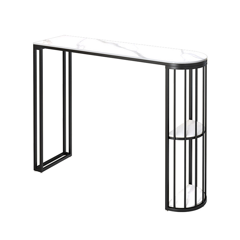 Modern 1/2/3 Pieces Bar Table Set Stone Counter Table with Stools for Living Room