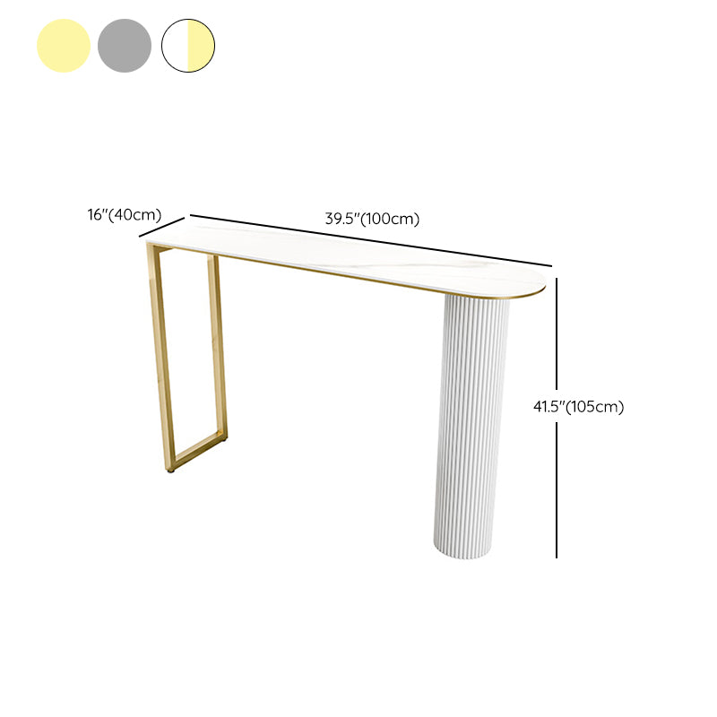 Modern 1/2/5 Pieces Bar Table Set Stone Counter Table with High Stools for Cafe