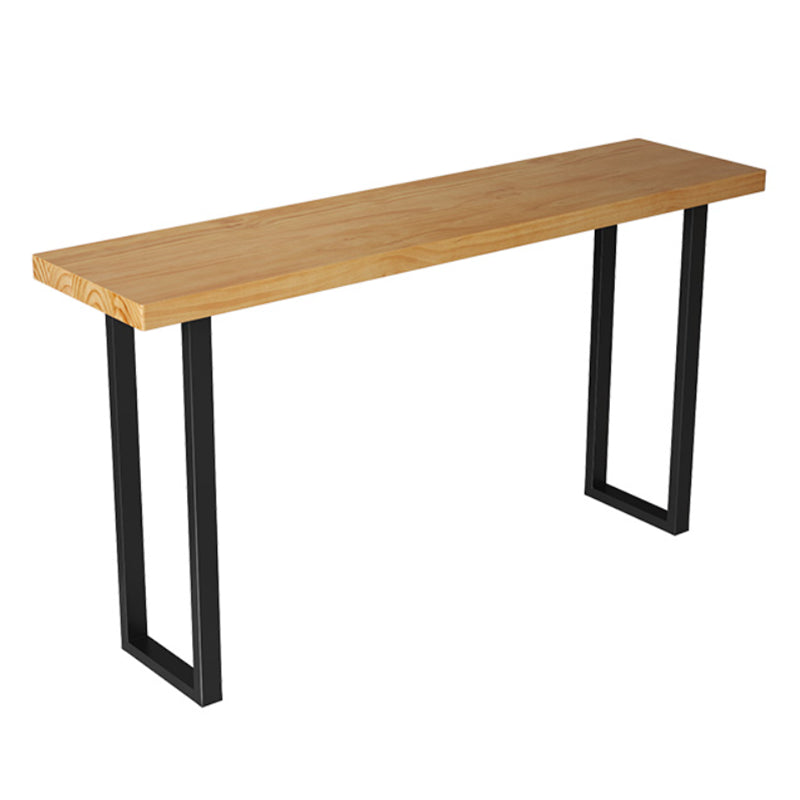Modern 1/4/7 Pieces Bar Table Set Rectangle Wood Counter Table with Stools for Cafe