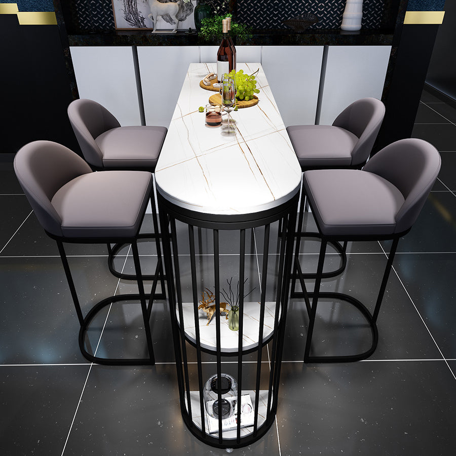 Contemporary Counter Height Set 1/5 Pieces Pub Dining Set for Dining Room