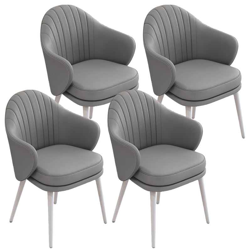 Dining Room Modern Parsons Chair Velvet Upholstered Arm Chair