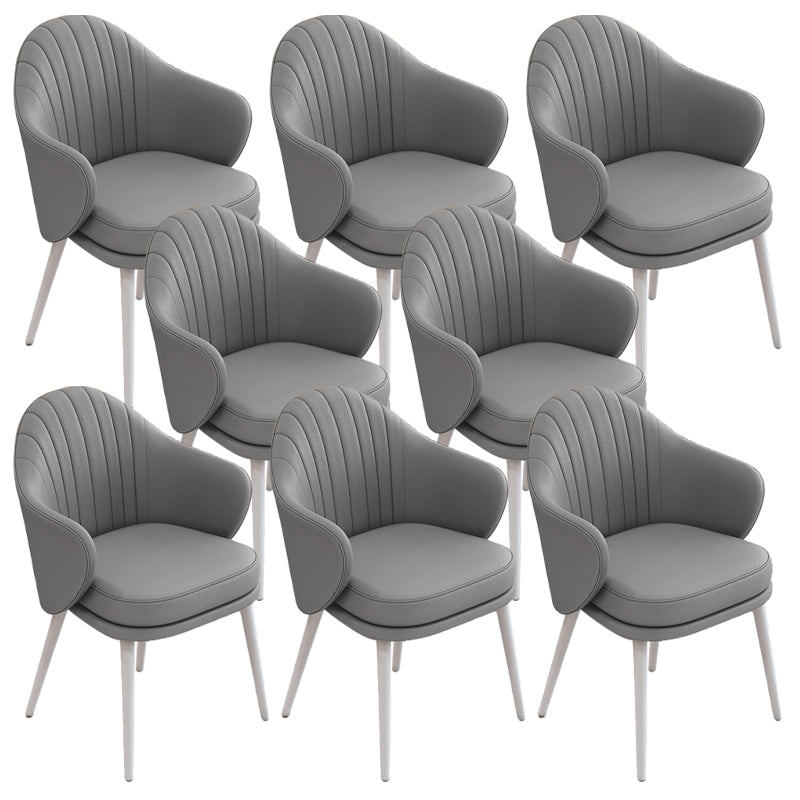 Dining Room Modern Parsons Chair Velvet Upholstered Arm Chair