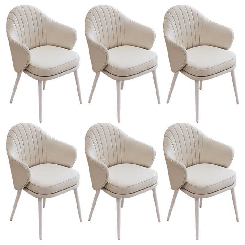 Dining Room Modern Parsons Chair Velvet Upholstered Arm Chair