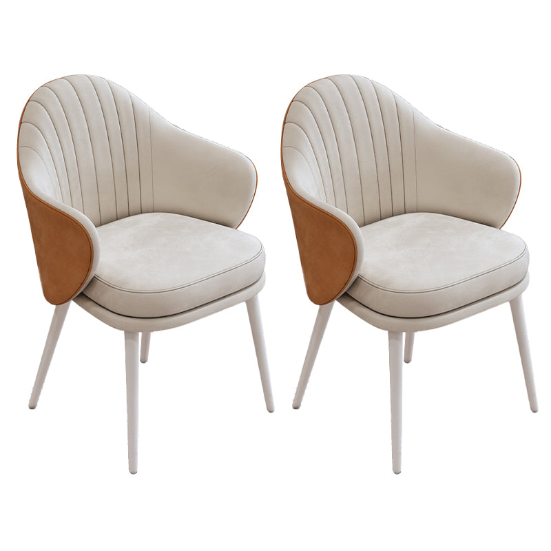 Dining Room Modern Parsons Chair Velvet Upholstered Arm Chair