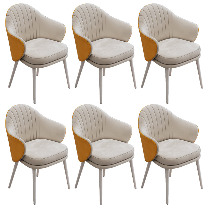 Dining Room Modern Parsons Chair Velvet Upholstered Arm Chair