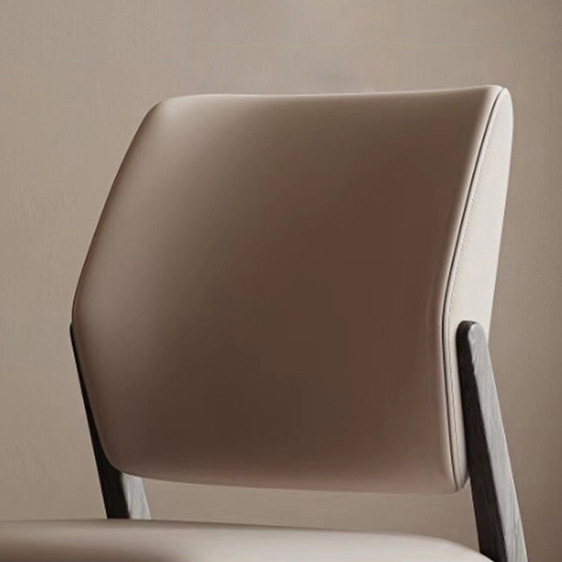 Open Back Dining Side Chair Industrial Solid Wood Dining Chair