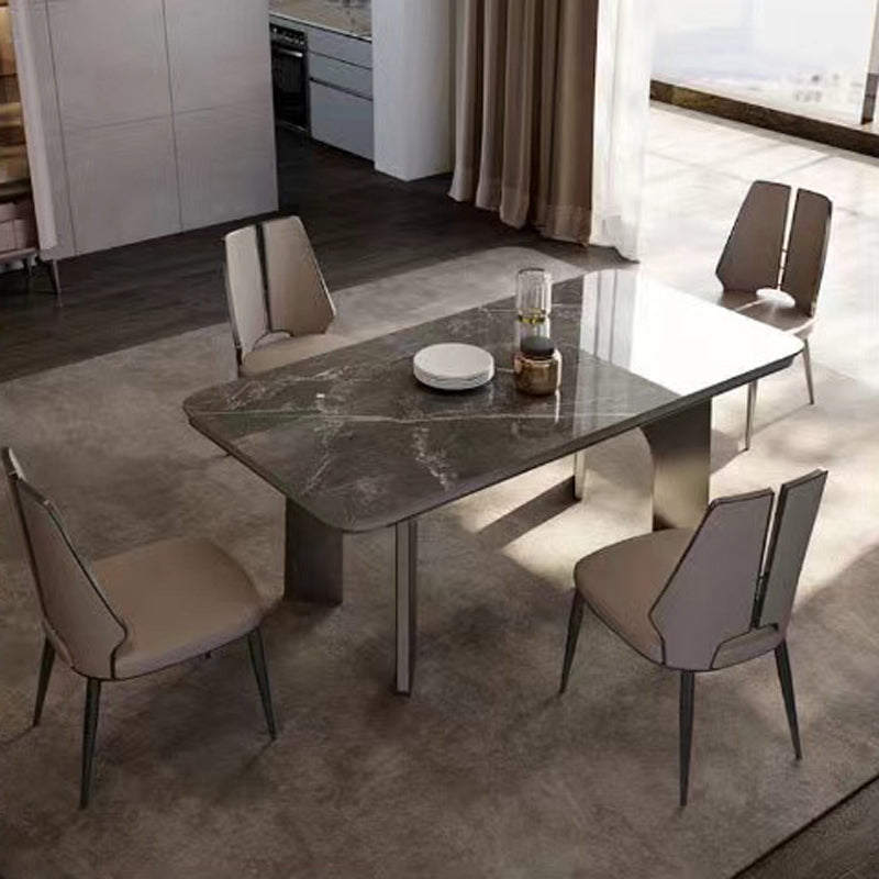 Glam Kitchen Side Chair Dining Room Open Back Dining Armless Chair