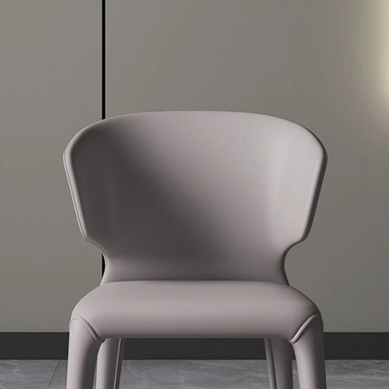 Kitchen Wingback Parsons Chair Faux Leather Dining Room Chair