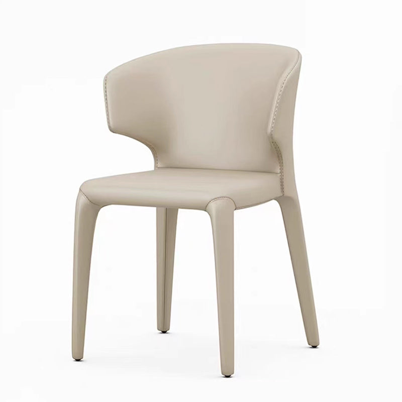 Kitchen Wingback Parsons Chair Faux Leather Dining Room Chair