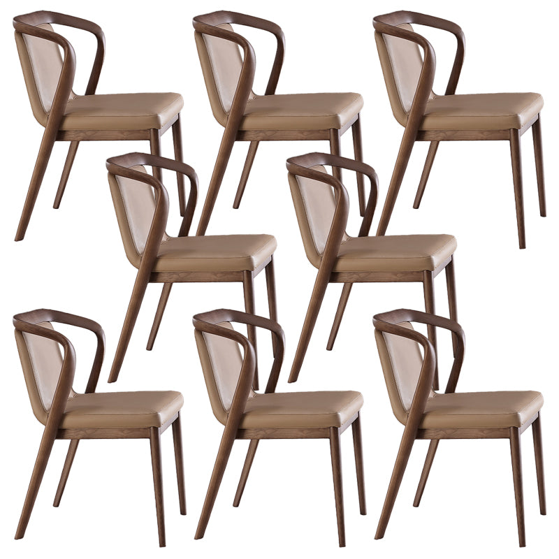 Dining Room Contemporary Side Chair Solid Wood Upholstered Dining Chair