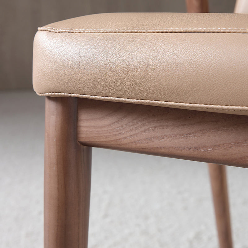 Dining Room Contemporary Side Chair Solid Wood Upholstered Dining Chair