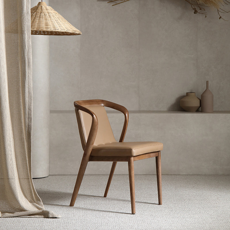 Dining Room Contemporary Side Chair Solid Wood Upholstered Dining Chair