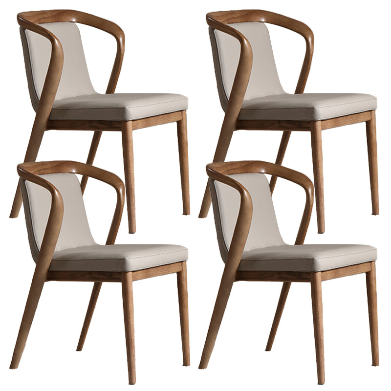 Dining Room Contemporary Side Chair Solid Wood Upholstered Dining Chair